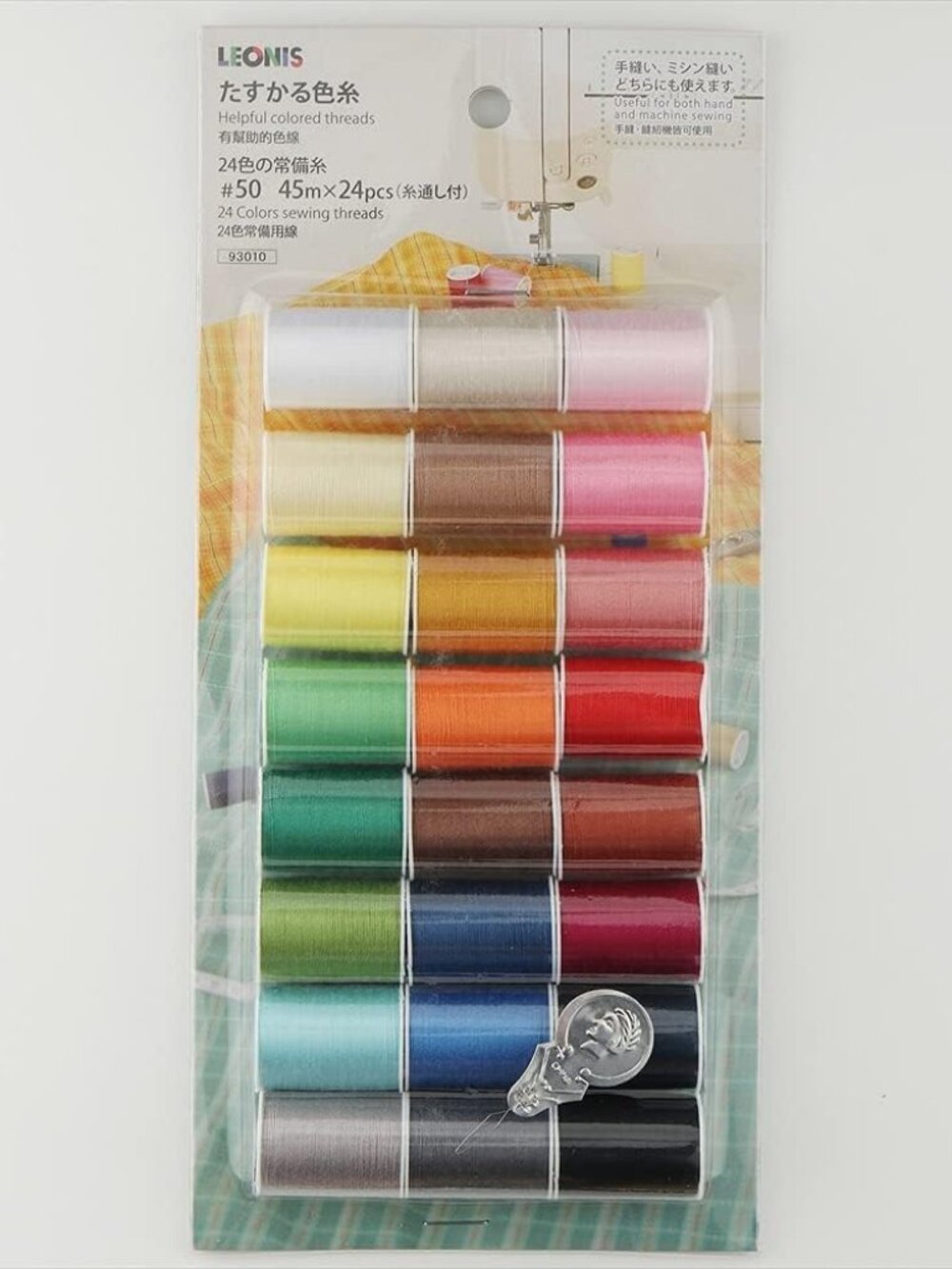 24 Color Set of Sewing Threads [ 93010 ]